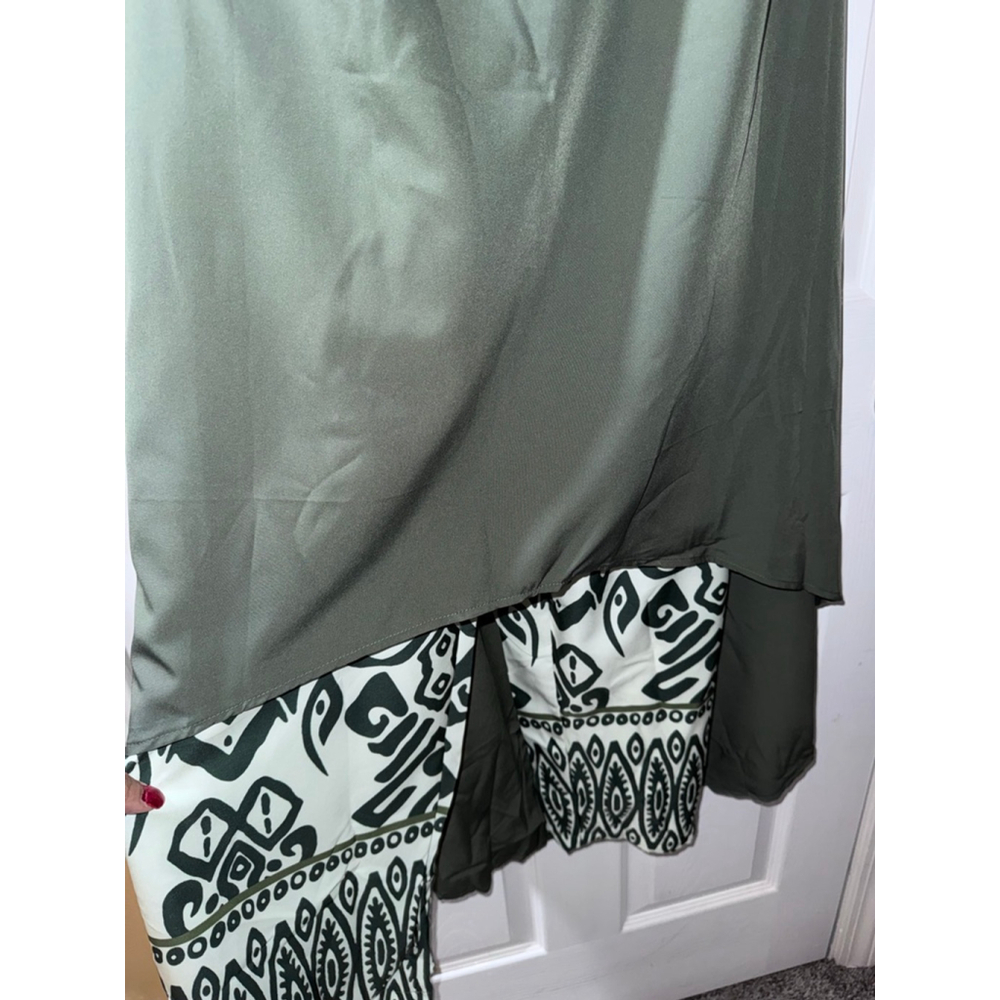 Stretch Silk Charmeuse Scoop Neck Tank top and wide leg pants 2 piece -4XL - Picture 4 of 7
